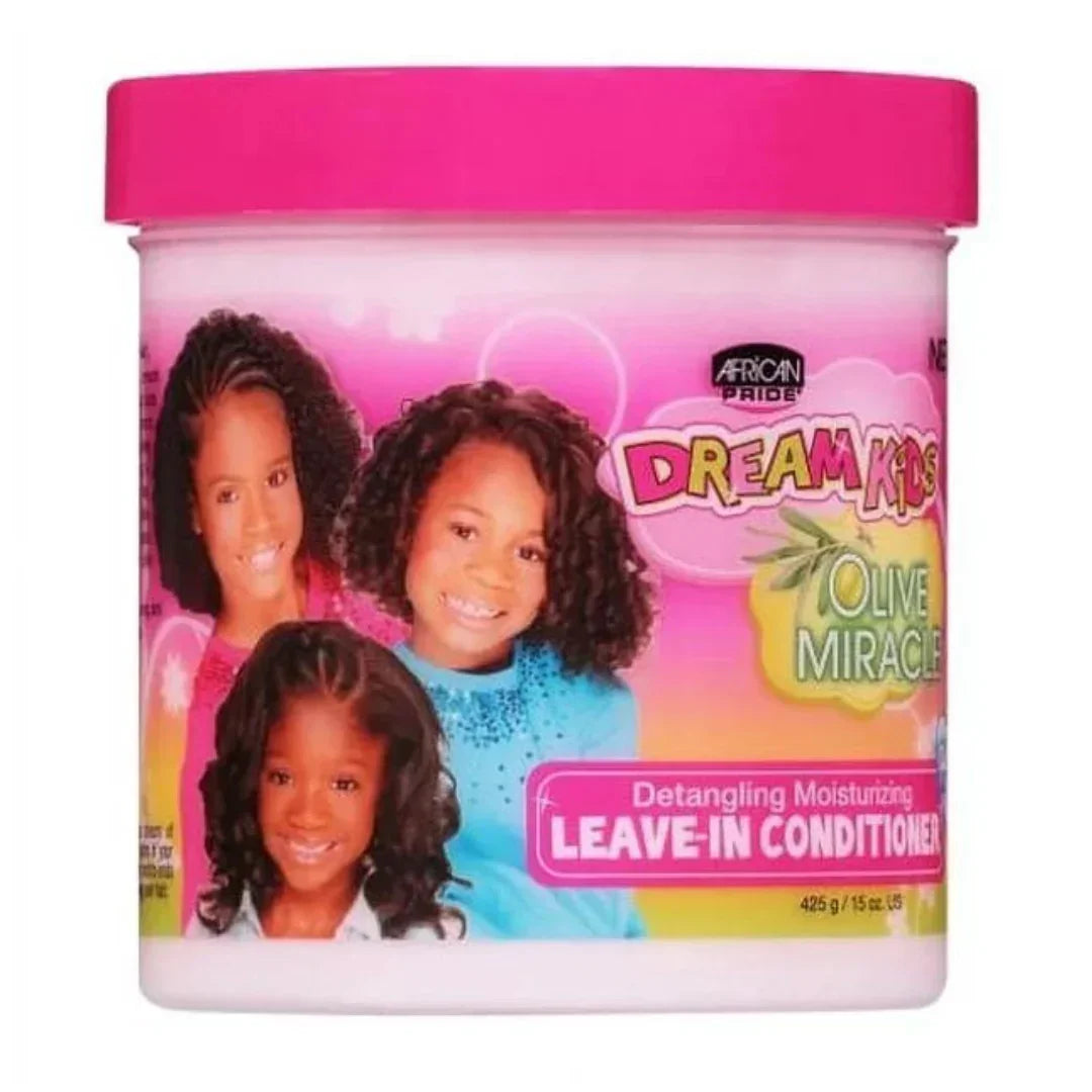 African Pride Dreams Kids Olive Miracle Leave In Deep Cond. 425g - Ilha dos cosméticos