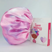 Soulta Touca Cetim Anti Frizz com Elástico Ajustável Tie Dye Camada Dupla