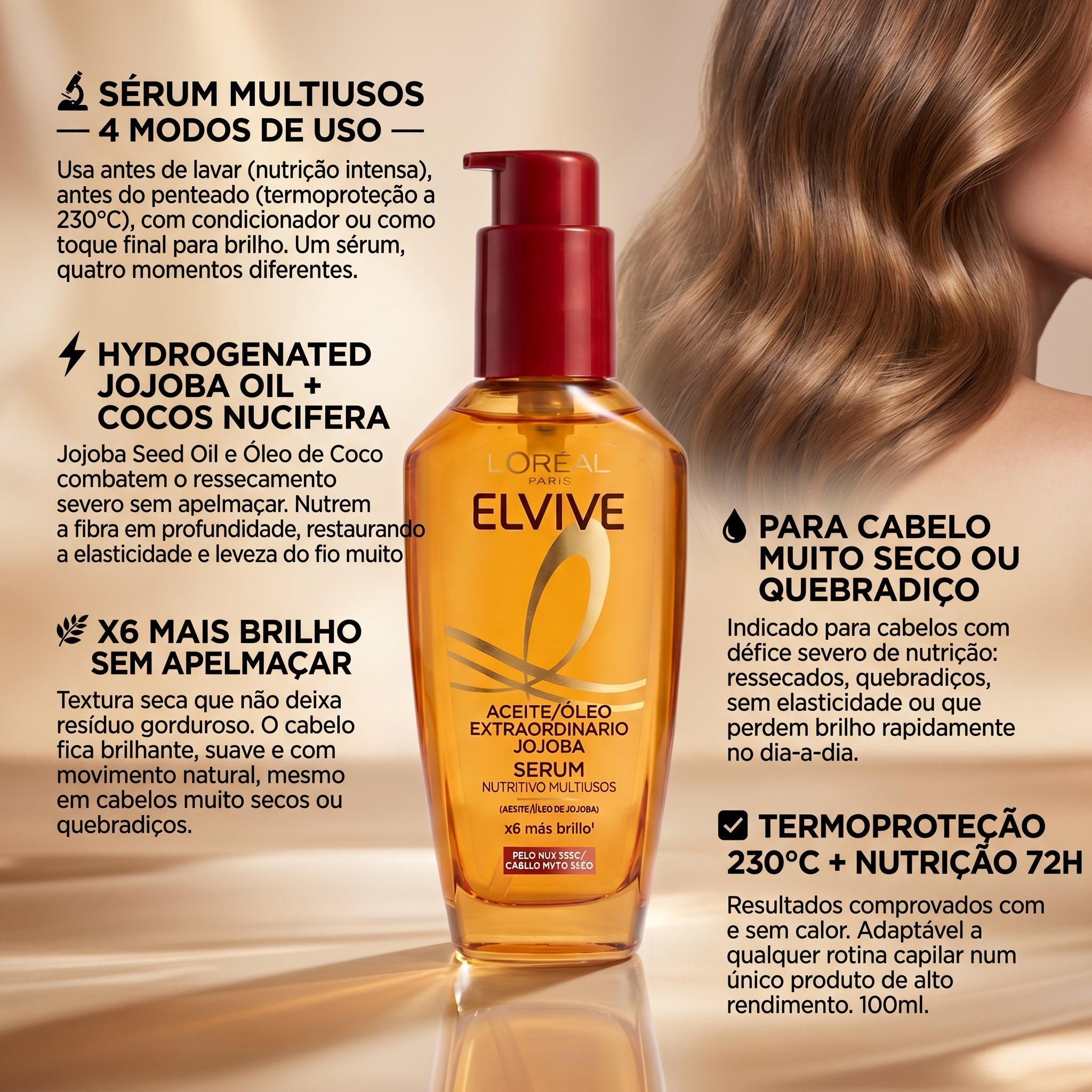 L'Oréal Paris Elvive Óleo Extraordinário Jojoba Serum 100ml