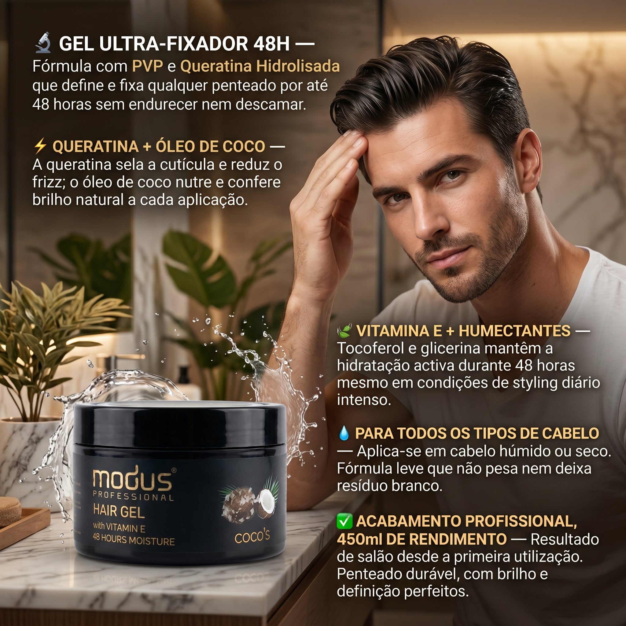 Modus Professional Hair Gel Cocos 450ml
