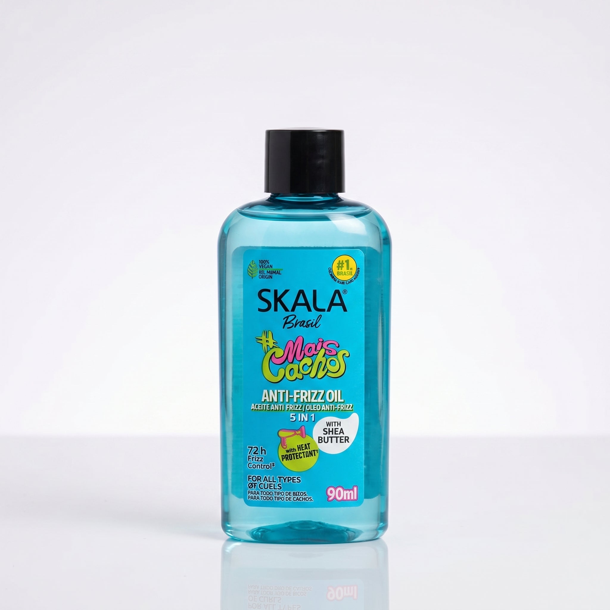 Skala #MaisCachos Óleo Anti-Frizz 5 em 1 90ml