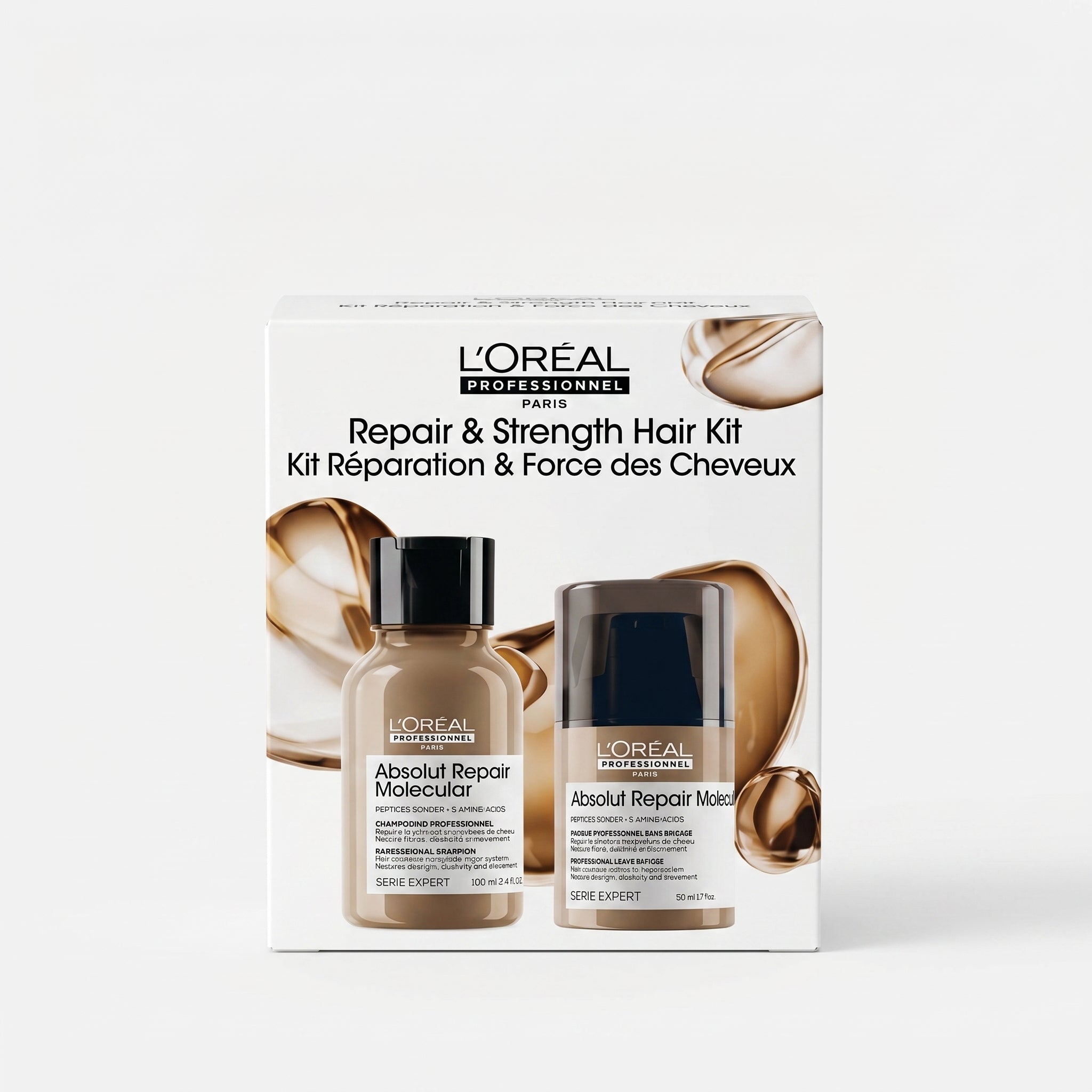 L'Oréal Professionnel Absolut Repair Molecular Pack Reparação & Força — Shampoo 100ml + Leave-in 50ml
