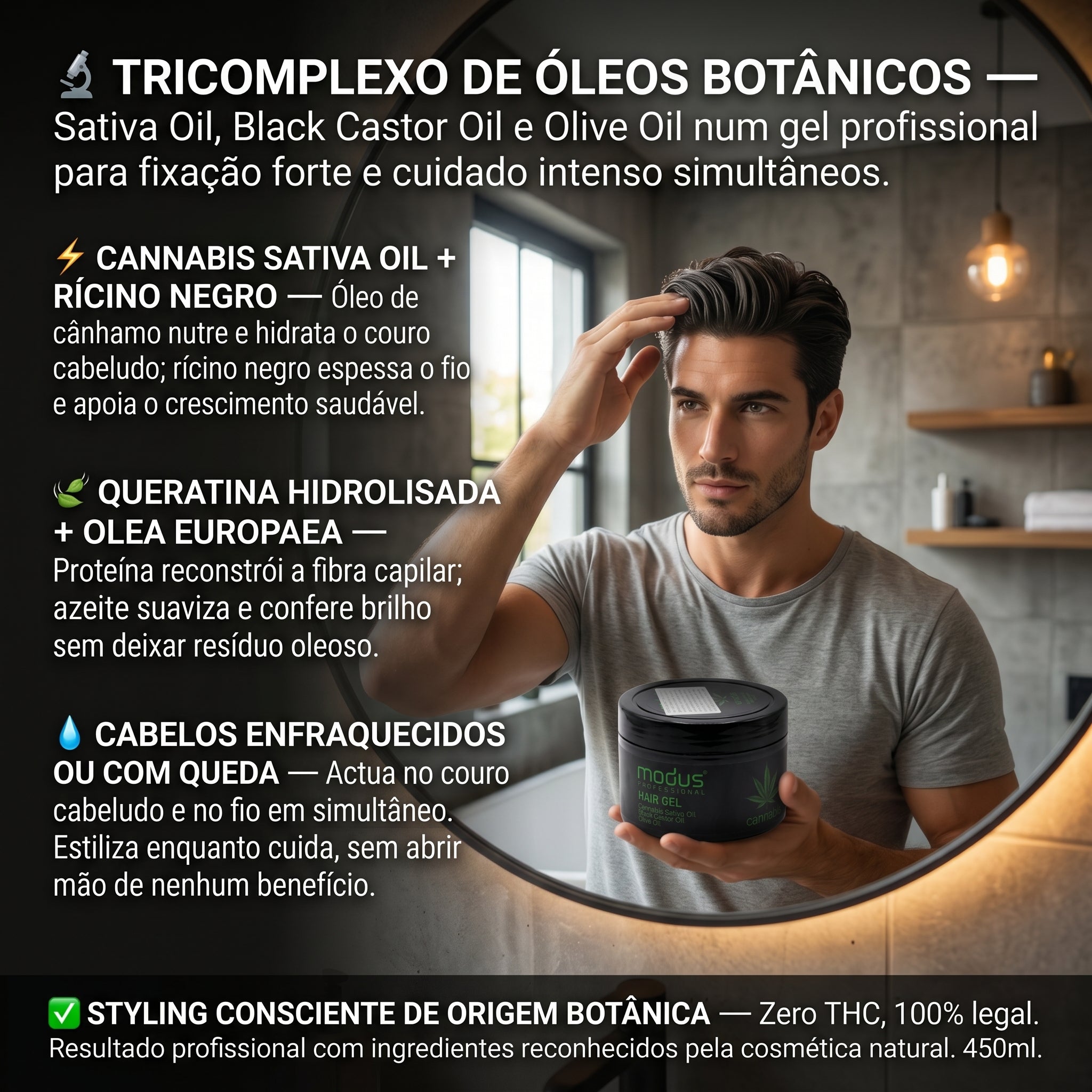 Modus Professional Hair Gel Cannabis 450ml