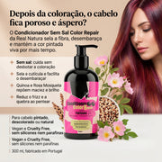 Real Natura Color Repair Condicionador Sem Sal Cabelo Pintado 300ml