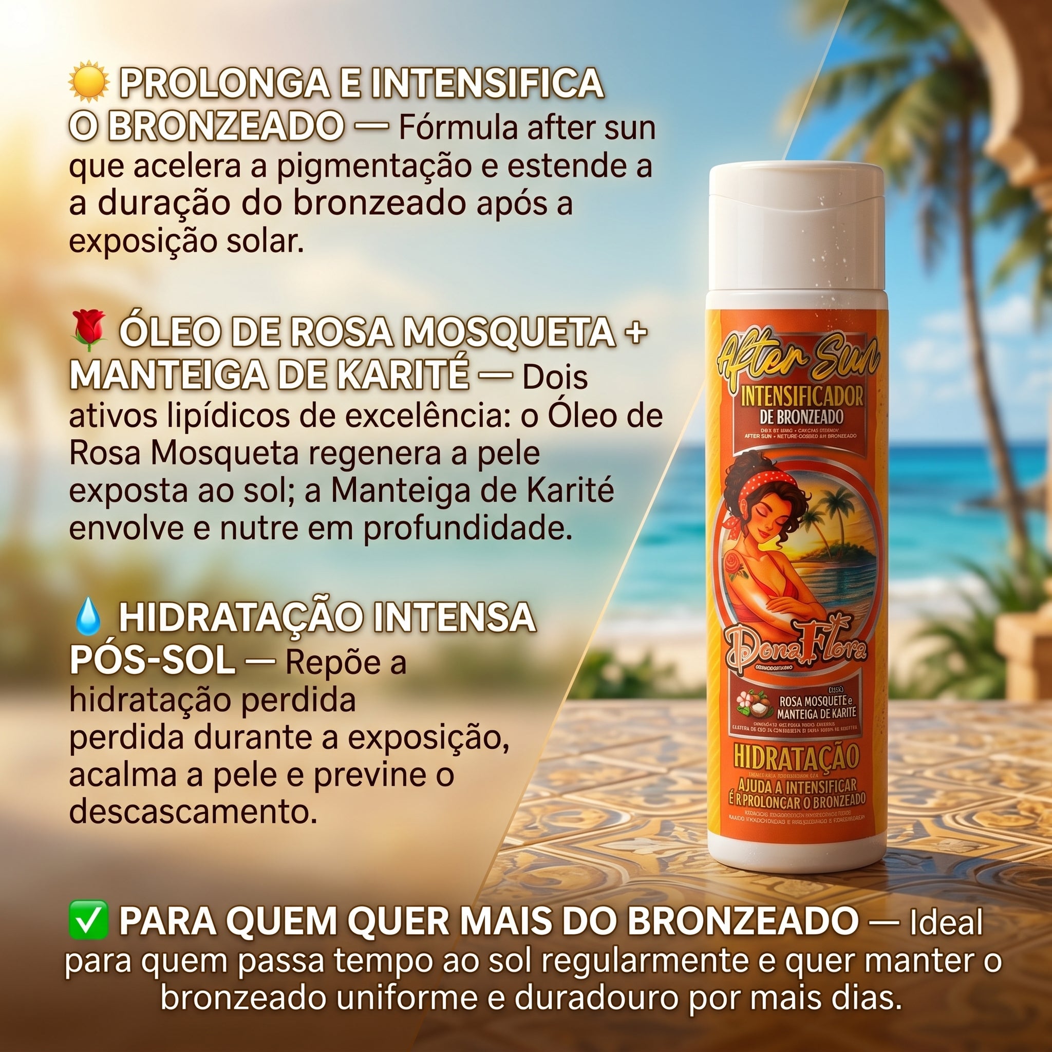 Dona Flora After Sun Intensificador de Bronzeado 250ml