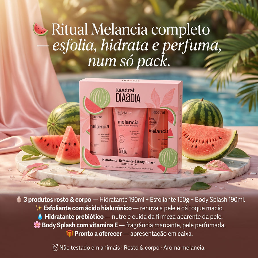 Labotrat Dia a Dia Pack Melancia — Hidratante, Esfoliante & Body Splash