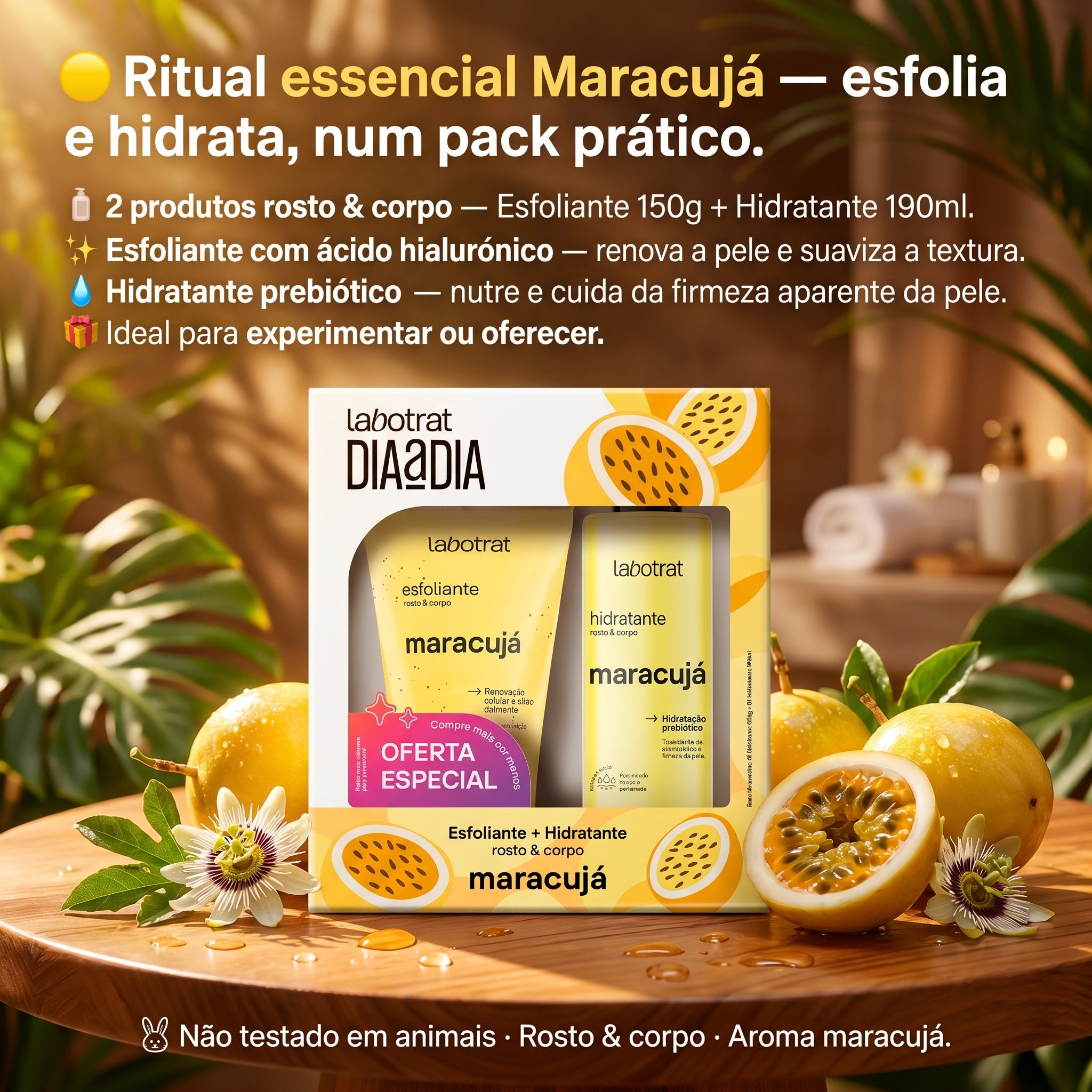 Labotrat Dia a Dia Pack Maracujá — Esfoliante & Hidratante