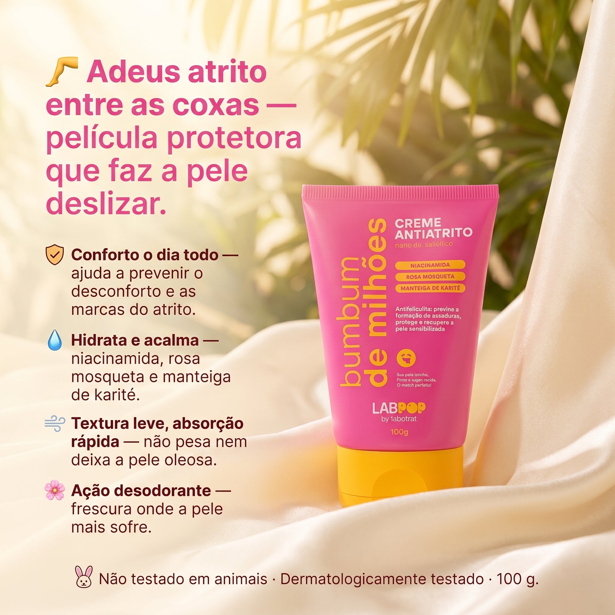 LabPOP Bumbum de Milhões Creme Antiatrito 100g