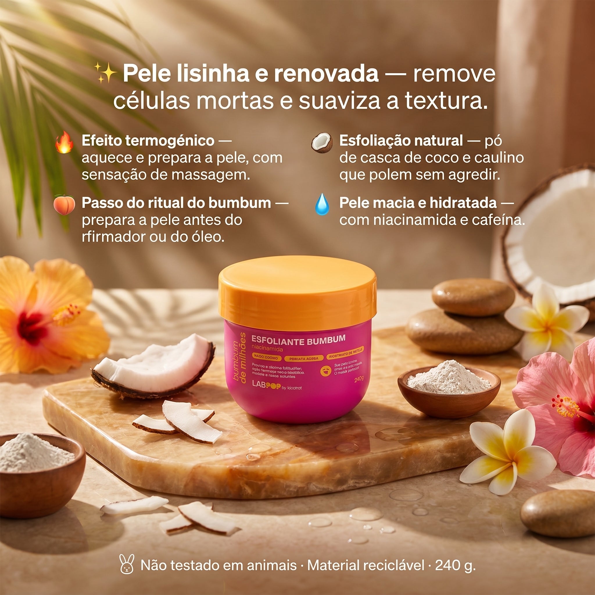 LabPOP Bumbum de Milhões Esfoliante Corporal 240g