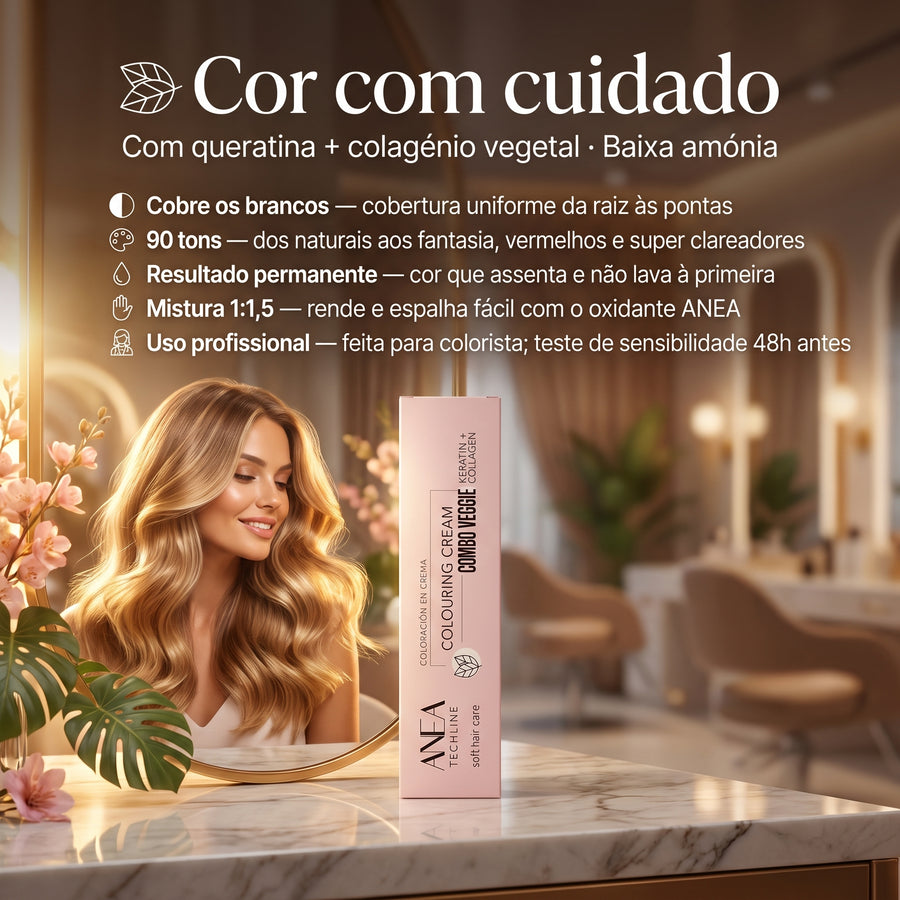 ANEA Coloração Permanente em Creme Combo Veggie 100ml