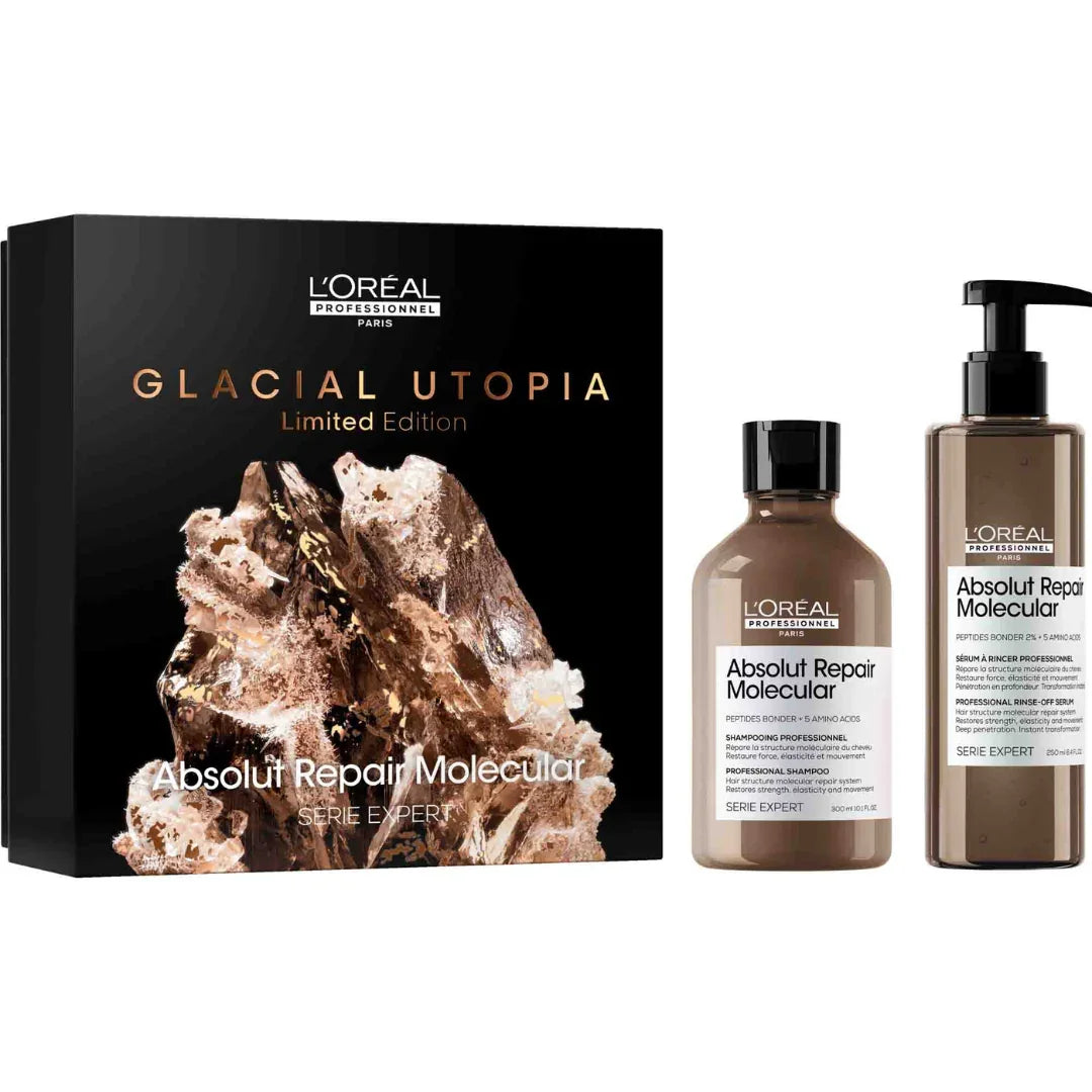 L'Oréal Professionnel Coffret Absolut Repair Molecular Glacial Utopía Duo Shampoo + Sérum - Ilha dos cosméticos