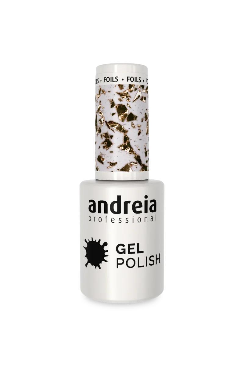 Andreia Verniz Gel 254 Glitter Dourado 10.5ml - Ilha dos cosméticos