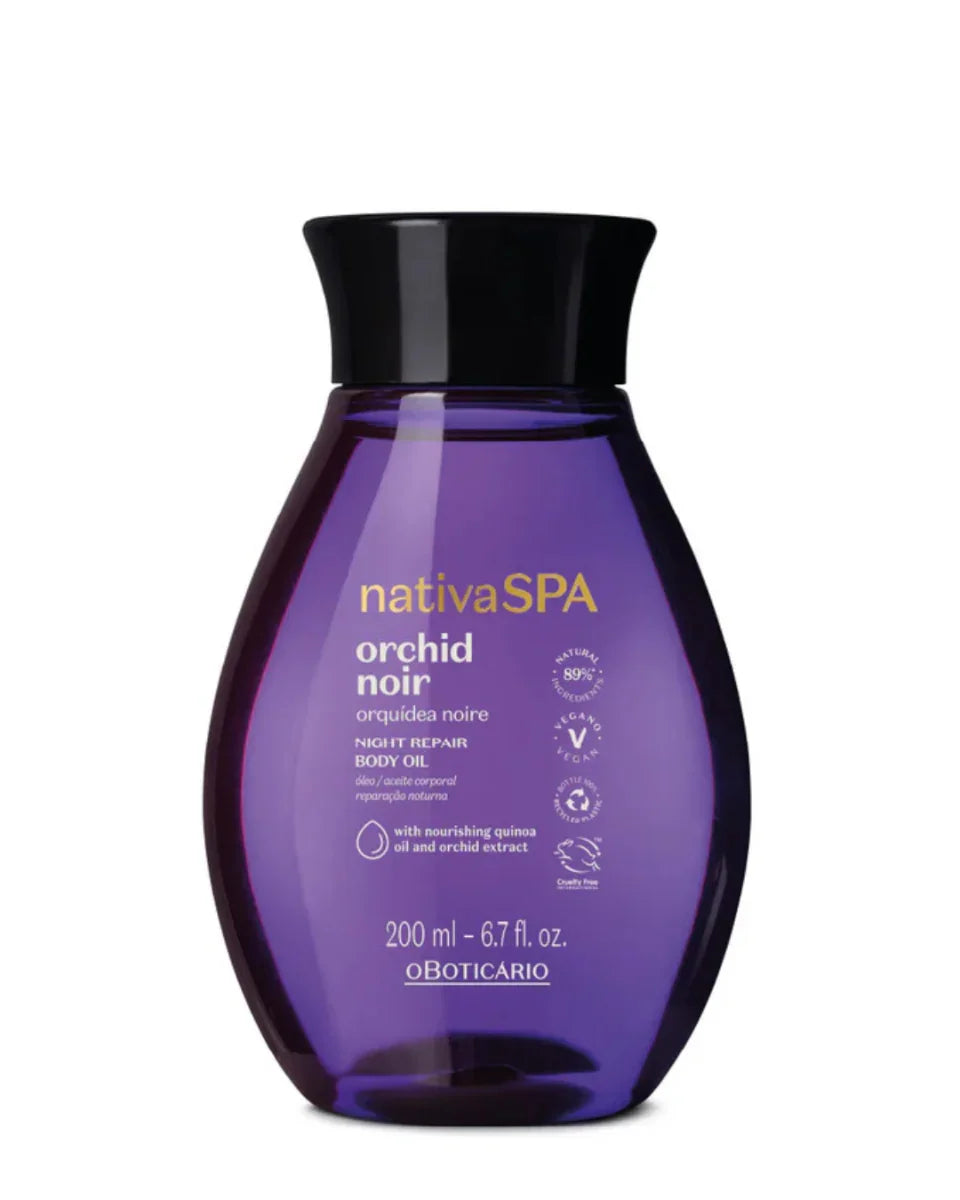 O Boticário Óleo Corporal Hidratante Nativa Spa Orquídea Noire 200ml - Ilha dos cosméticos