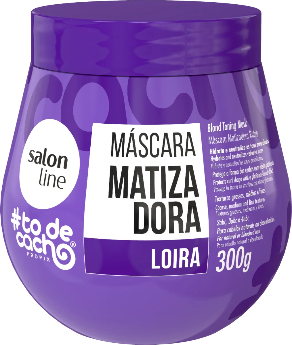 Salon Line TODECACHO Máscara Matizadora Loira 300g - Ilha dos cosméticos