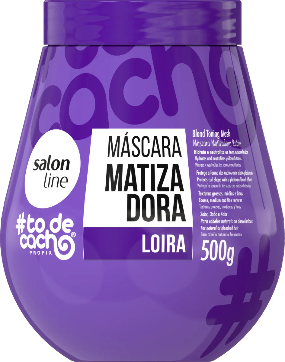 Salon Line TODECACHO Máscara Matizadora Loira 500g - Ilha dos cosméticos