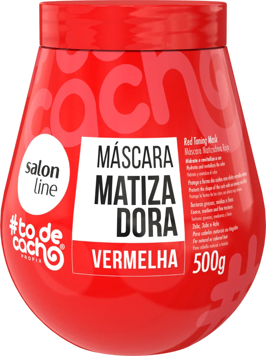 Salon Line TODECACHO Máscara Matizadora Vermelha 500g - Ilha dos cosméticos