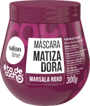 Salon Line TODECACHO Máscara Matizadora Marsala Roxo 300g - Ilha dos cosméticos