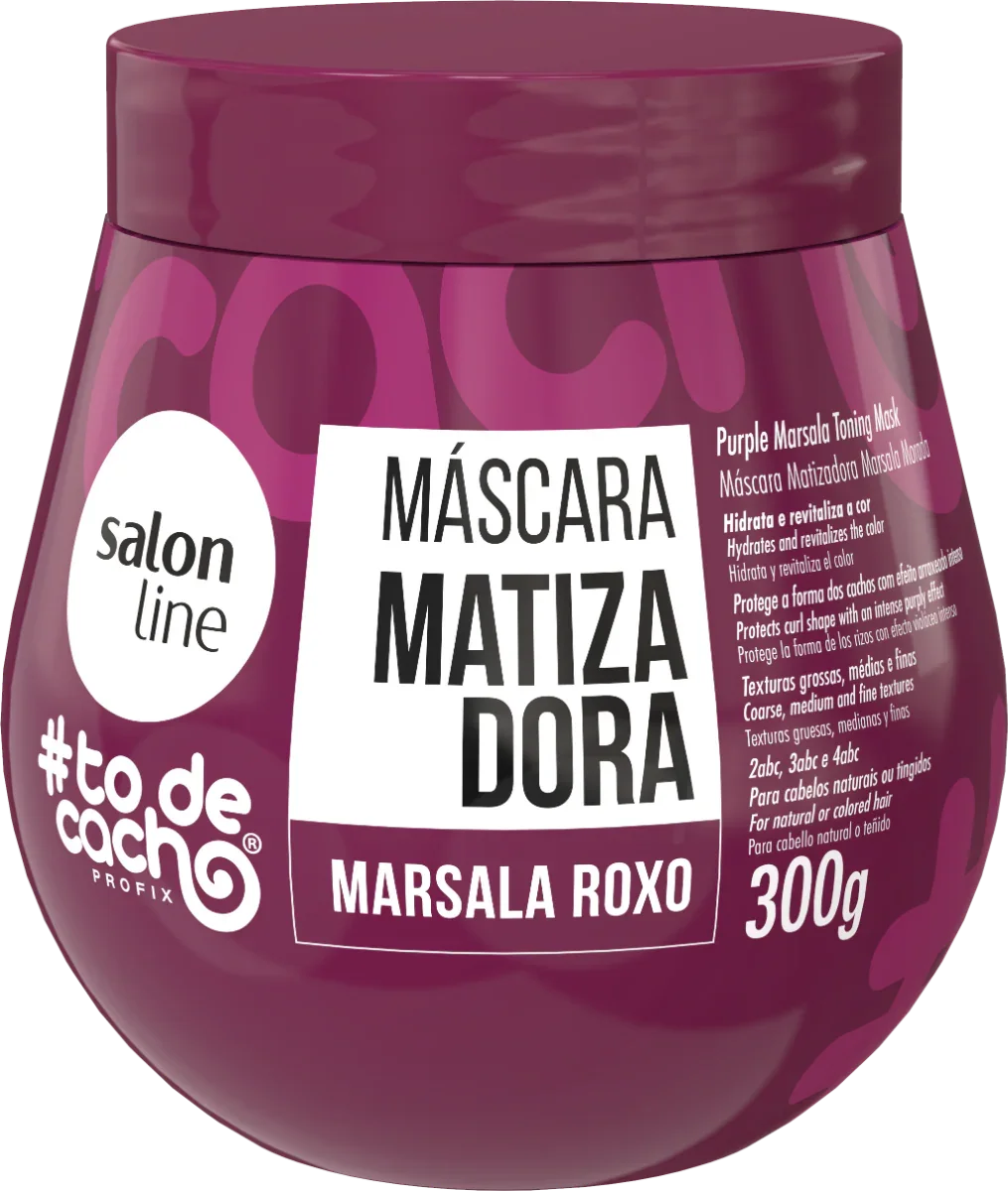Salon Line TODECACHO Máscara Matizadora Marsala Roxo 300g - Ilha dos cosméticos