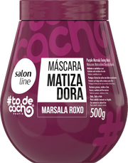 Salon Line TODECACHO Máscara Matizadora Marsala Roxo 500g - Ilha dos cosméticos
