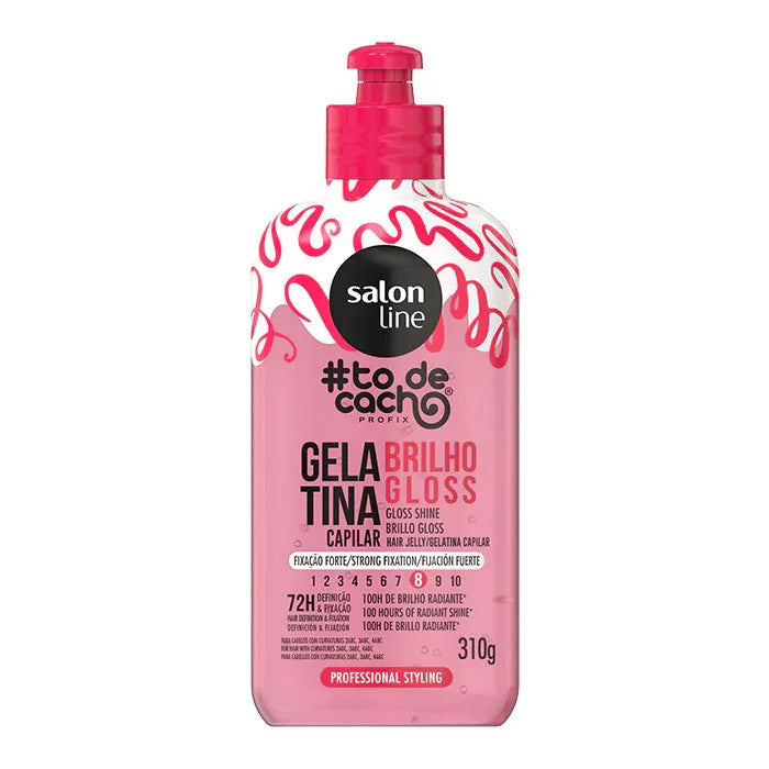 Salon Line Gelatina Brilho Gloss Intenso todecacho Professional Styling 310g - Ilha dos cosméticos