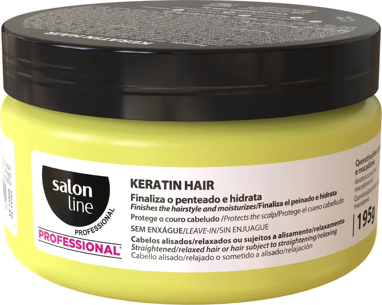 Salon Line Professional Cera Keratin Hair Food 195g - Ilha dos cosméticos