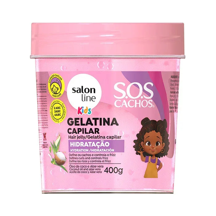Salon Line Kids Gelatina Capilar Hidratação 400g - Ilha dos cosméticos