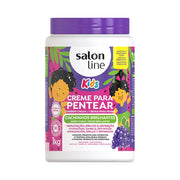 Salon Line Kids Cachinhos Brilhantes Creme Para Pentear 1Kg - Ilha dos cosméticos