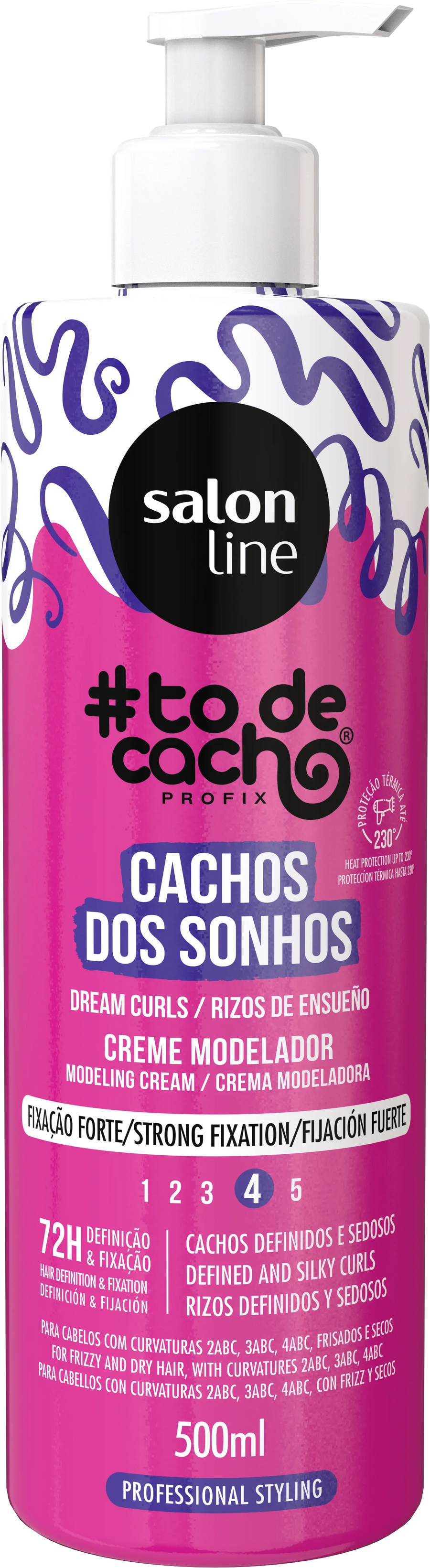 Salon Line Cachos dos Sonhos Fixação Forte 500ml