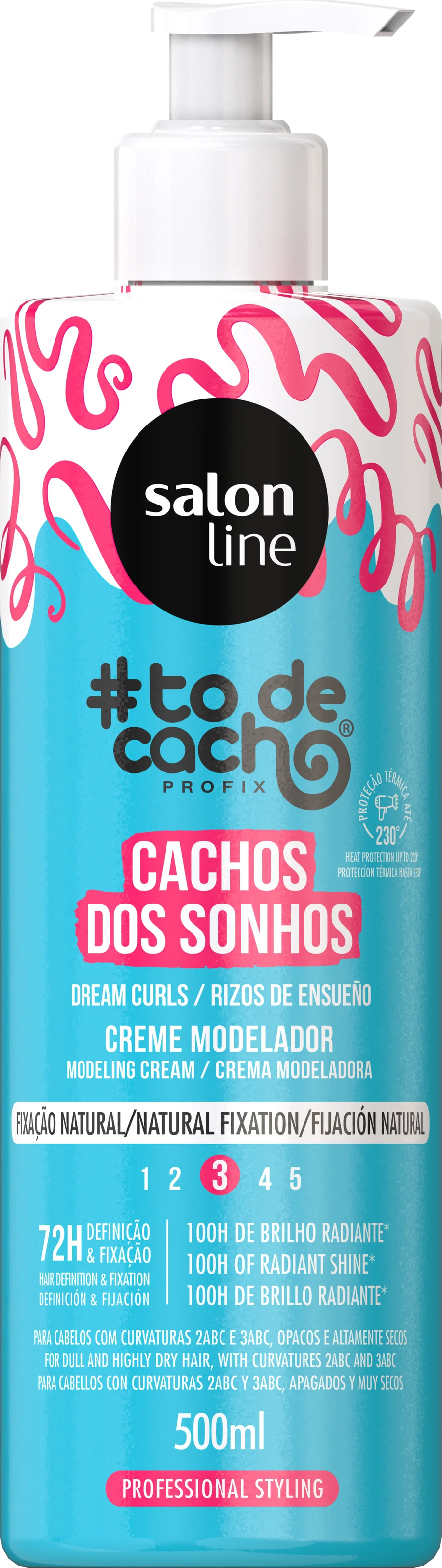 Salon Line Cachos dos Sonhos Fixação Natural 500ml