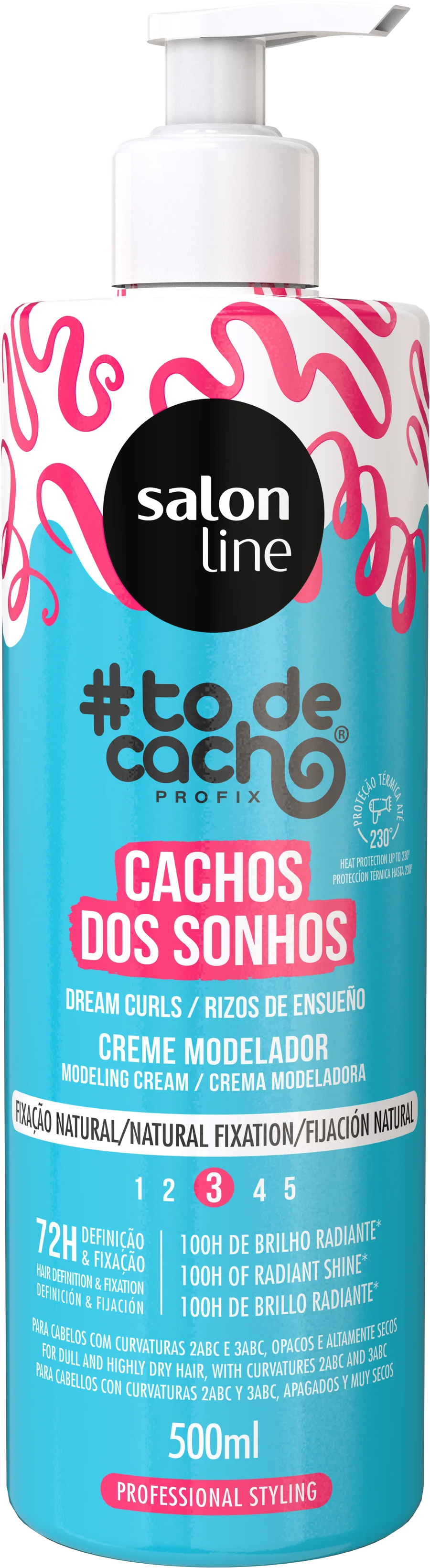 Salon Line Cachos dos Sonhos Fixação Natural 500ml