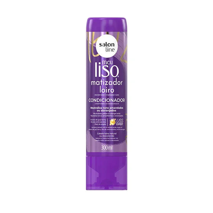 Salon Line Meu Liso Condicionador Matizador 300ml - Ilha dos cosméticos