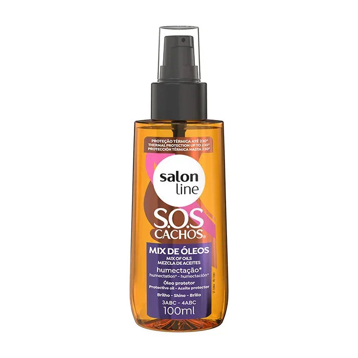 Salon Line SOS Cachos Mix de Óleos 100ml - Ilha dos cosméticos