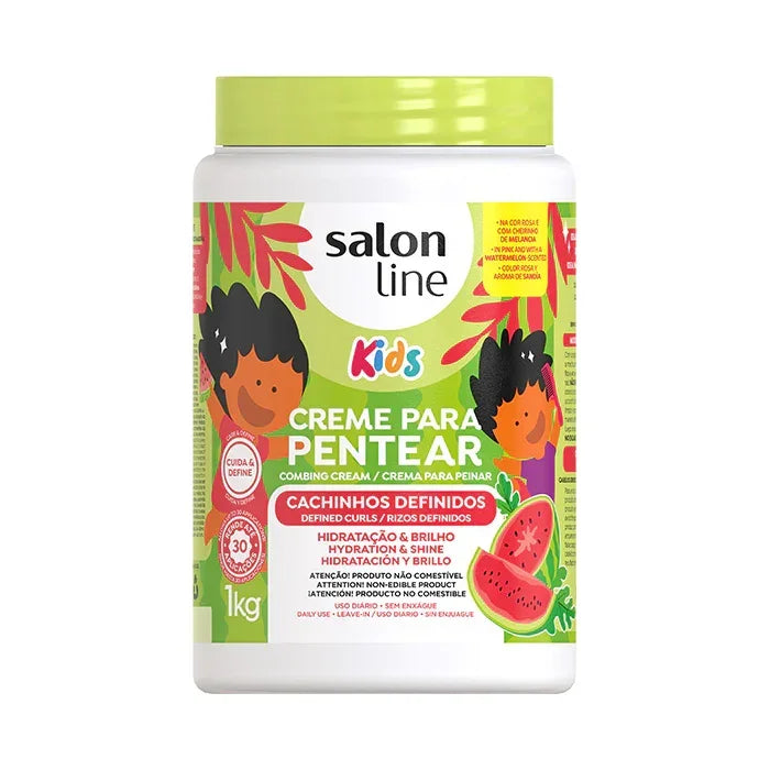 Salon Line kids Cachinhos Definidos Creme Para Pentear 1kg - Ilha dos cosméticos