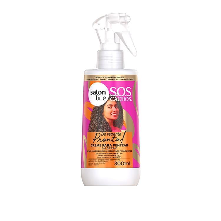 Salon Line S.O.S Cachos de Repente Pronta Creme de Pentear em Spray 300ml - Ilha dos cosméticos