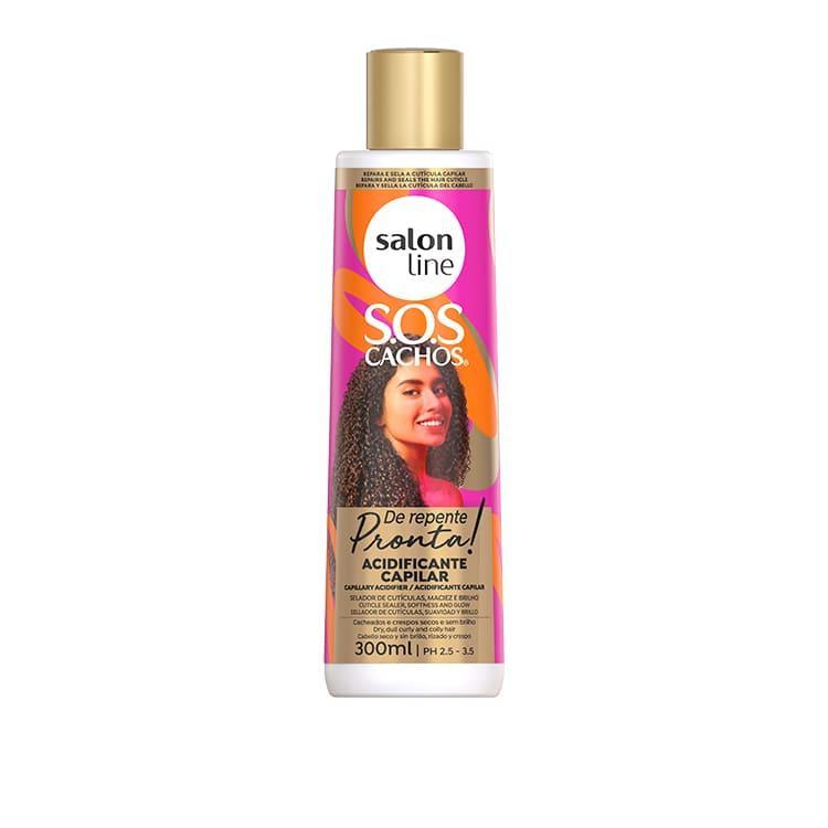 Salon Line S.O.S Cachos de Repente Acidificante Capilar 300ml - Ilha dos cosméticos