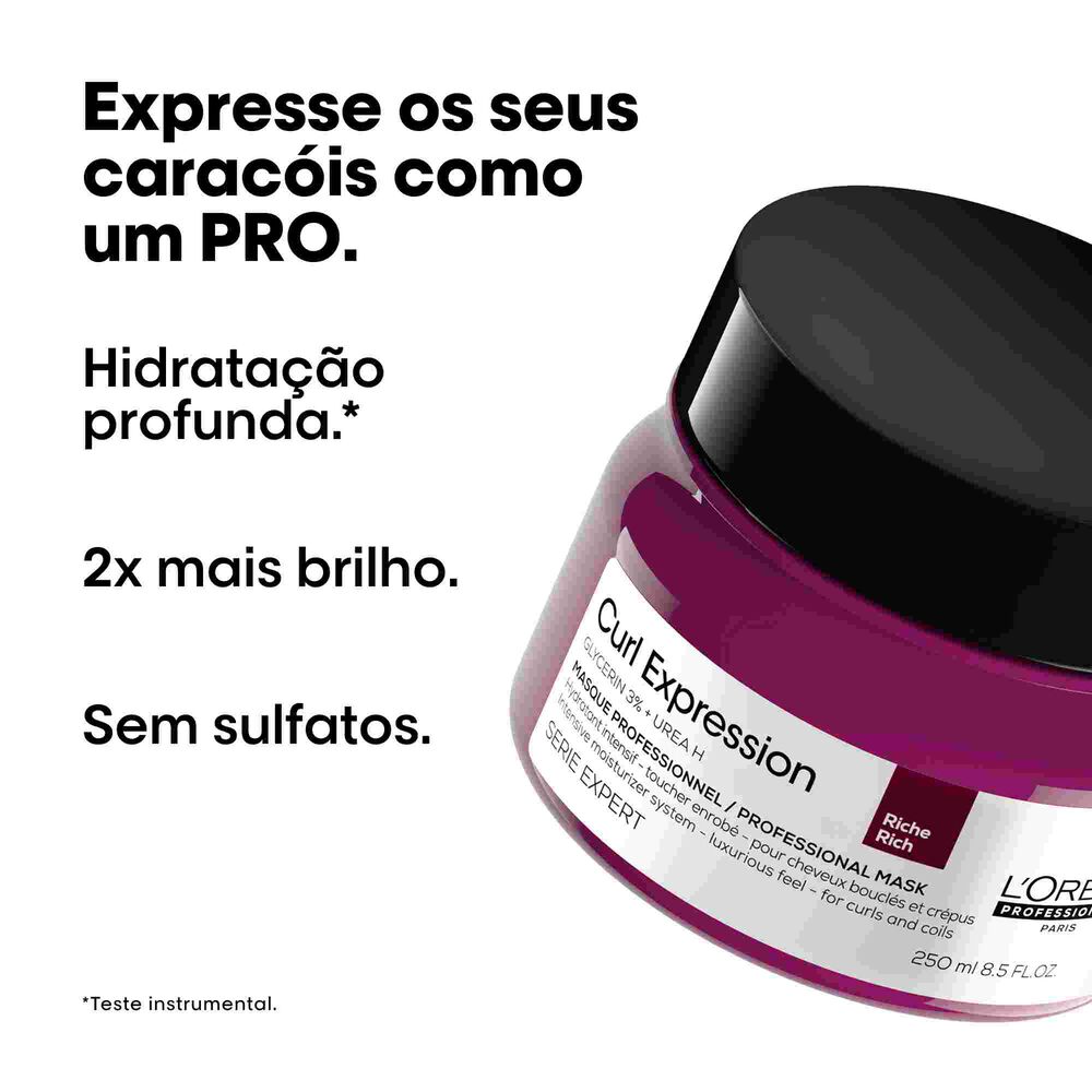 Curl Expression Máscara Rica — ativos