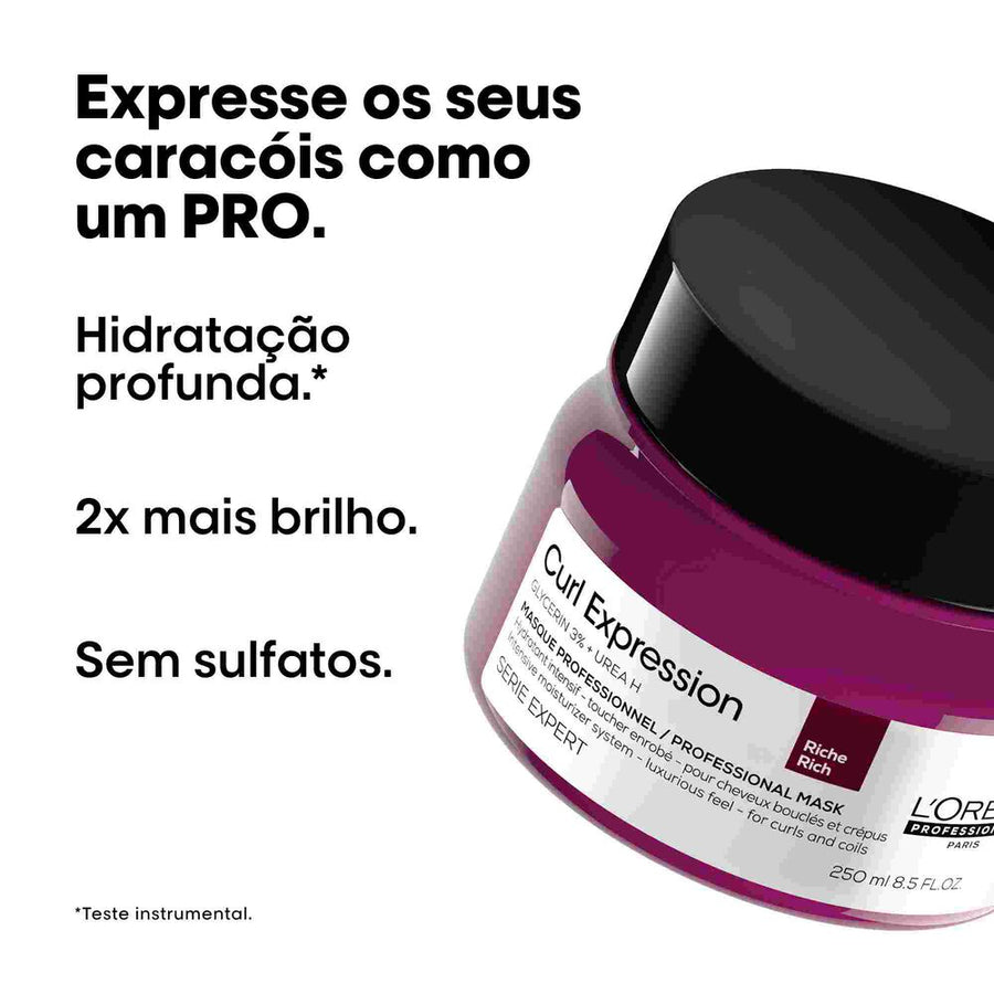 Curl Expression Máscara Rica — ativos