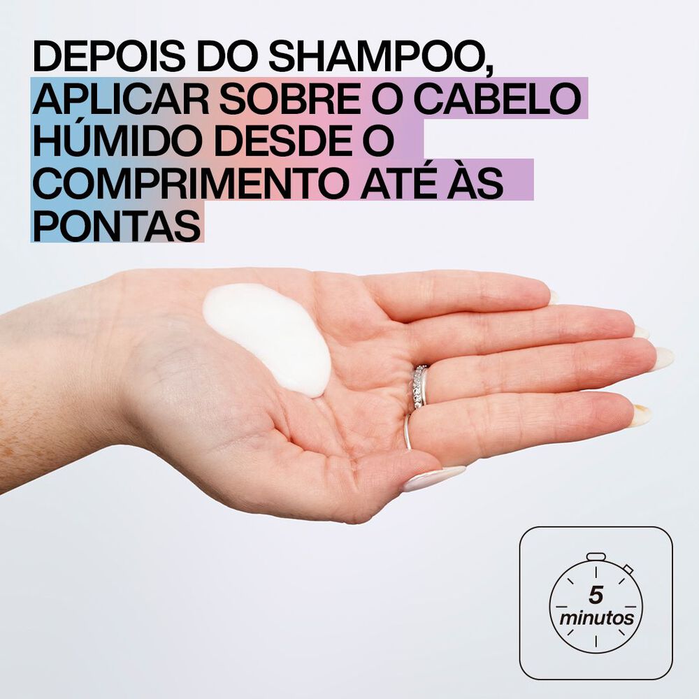 Redken Acidic Bonding Máscara 5min — aplicar depois do shampoo, atua em 5 minutos
