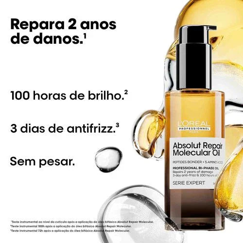 L'Oréal Professionnel Absolut Repair Molecular Óleo Bifásico Reparador 90ml