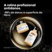 L'Oréal Professionnel Absolut Repair shampoo e máscara, com menos 98% de danos à superfície da fibra