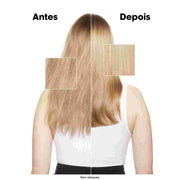 Antes e depois em cabelo loiro com L'Oréal Professionnel Absolut Repair