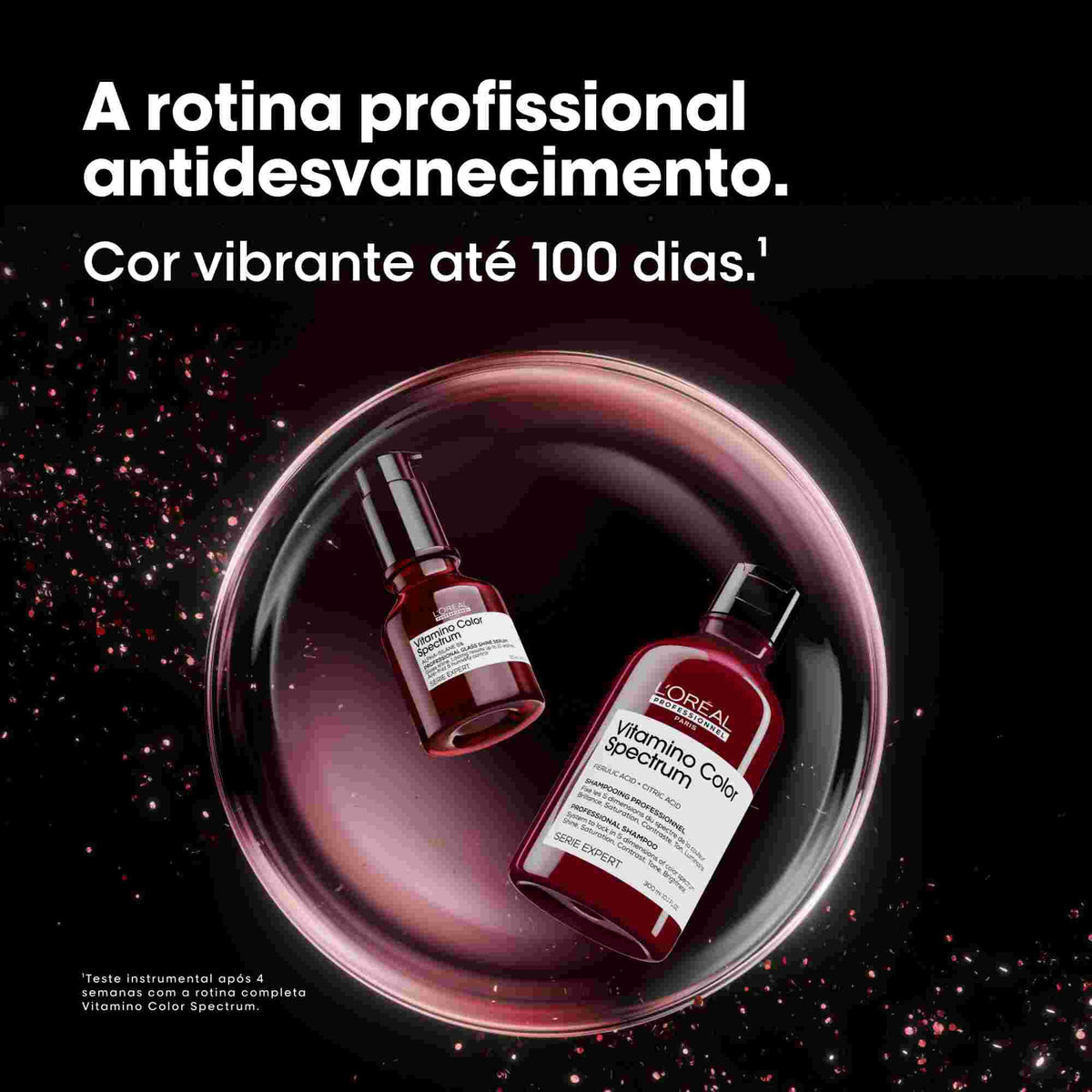 L'Oréal Professionnel Vitamino Color Spectrum shampoo e sérum, com a cor viva até 100 dias