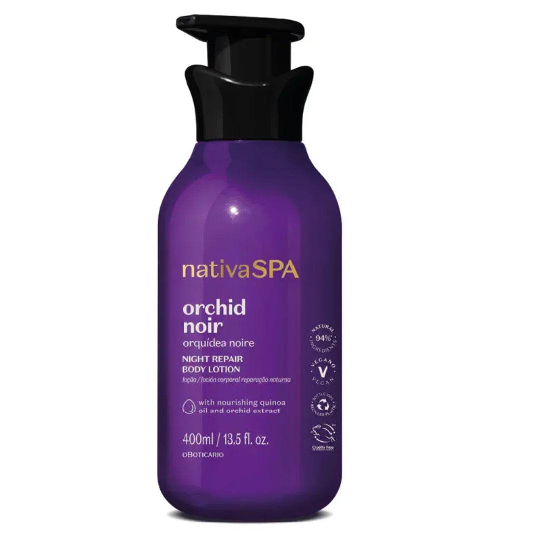 O Boticário Loção Corporal Nativa Spa Orquídea Noire 400ml - Ilha dos cosméticos