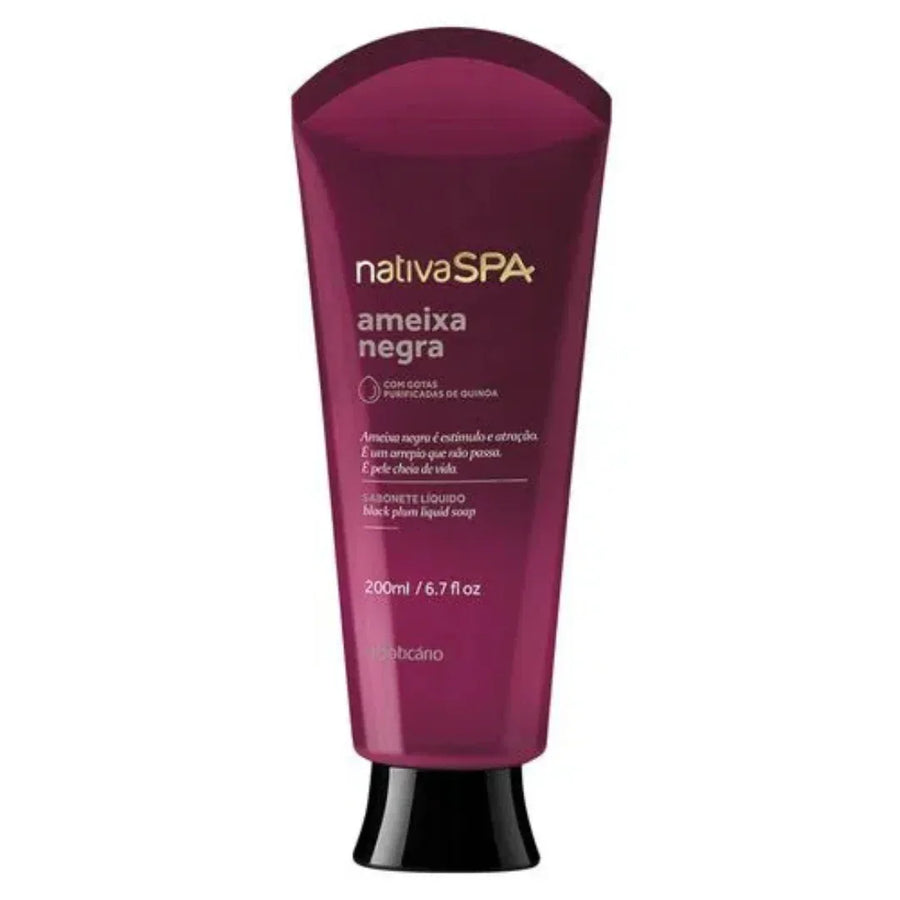O Boticário Sabonete Liquido Nativa Spa Ameixa Negra 200g - Ilha dos cosméticos