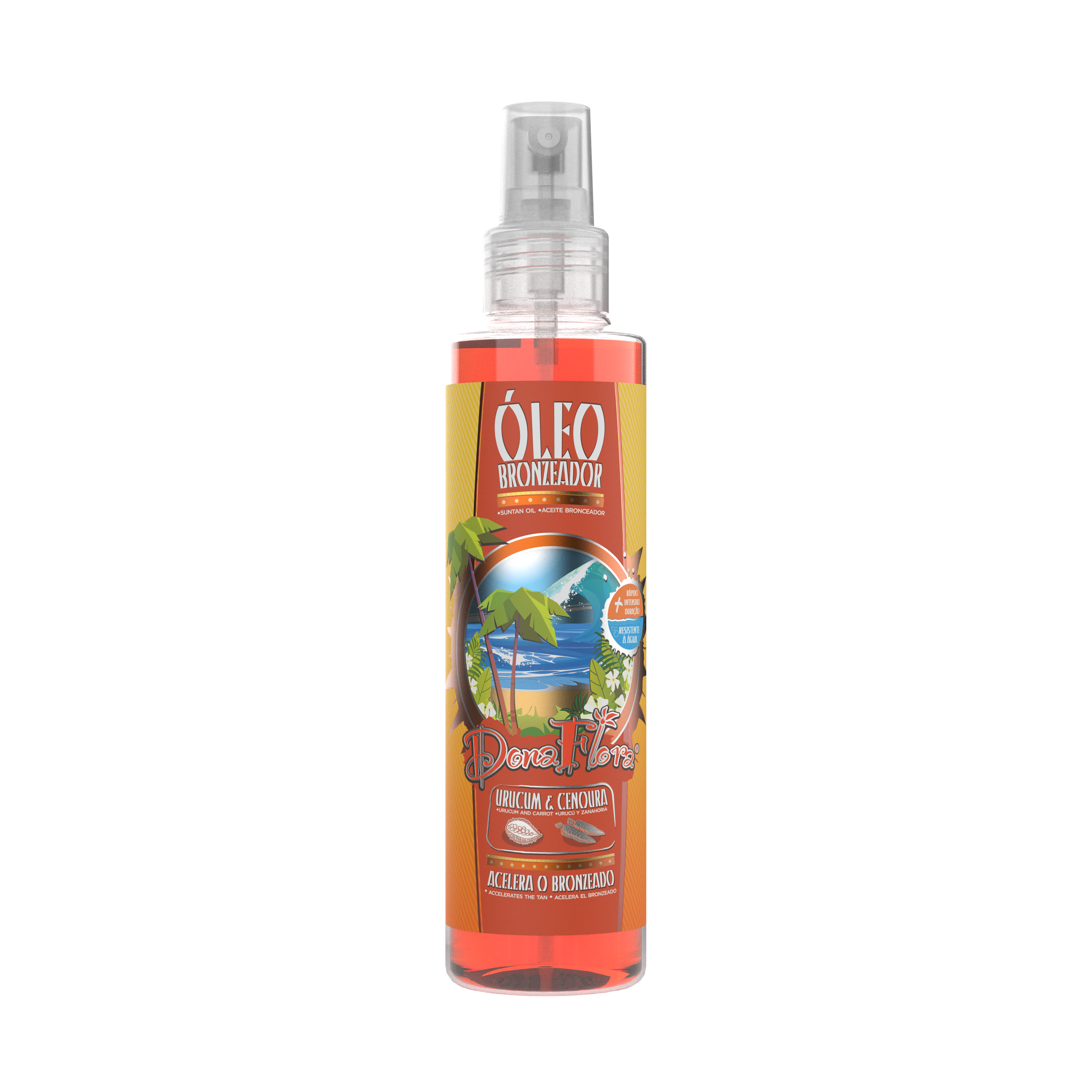 Dona Flora Óleo Bronzeador Urucum & Cenoura Acelera o Bronzeado 200ml