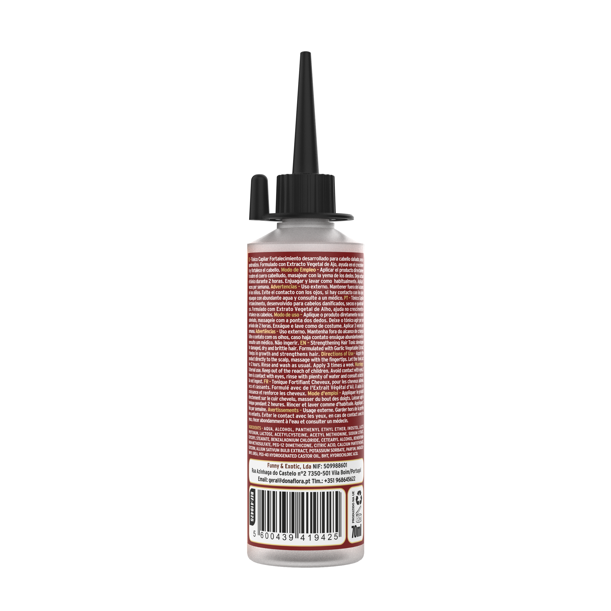 Dona Flora Tónico Capilar Alho e Queratina 70ml