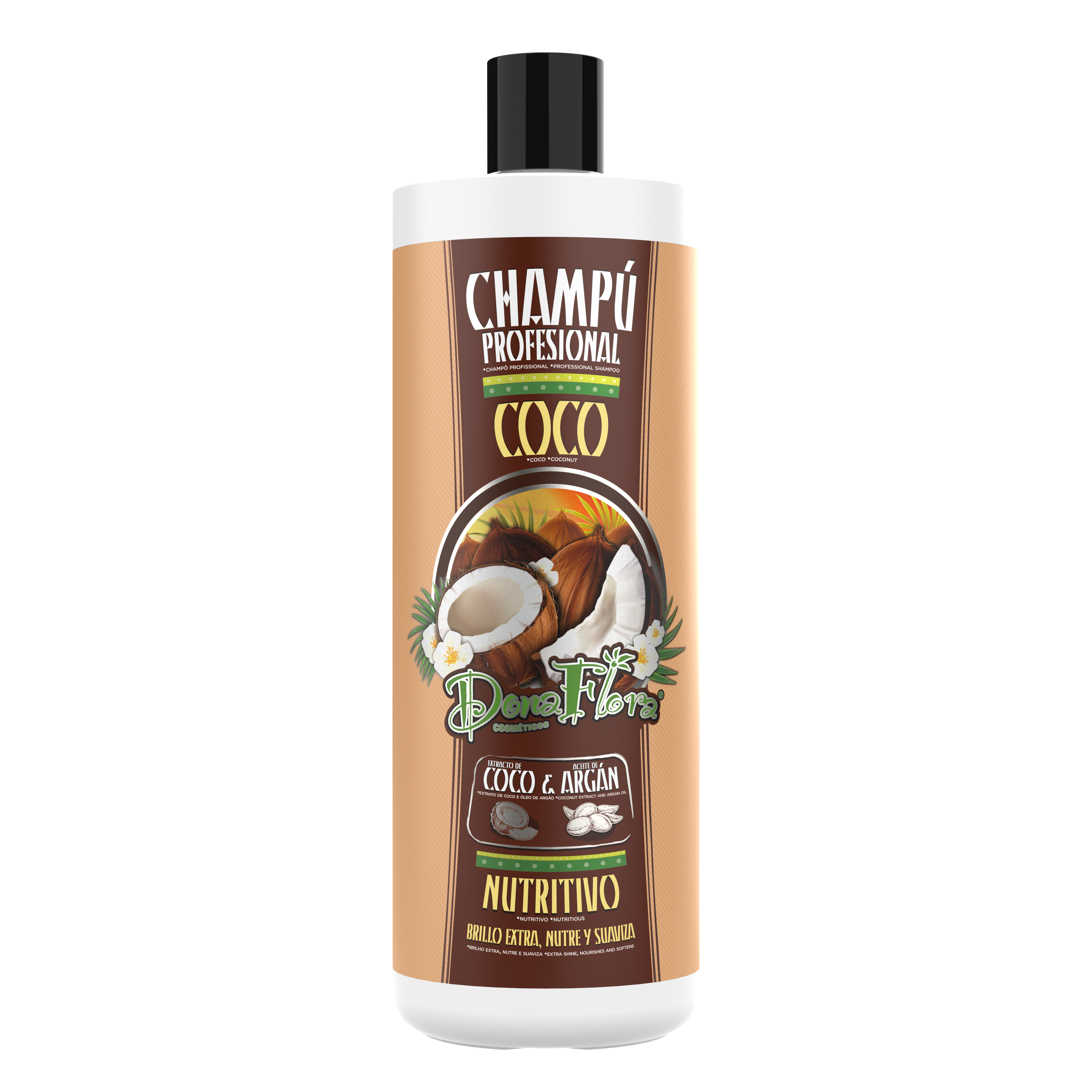 Dona Flora Coco e Argão Shampoo Nutritivo 1L