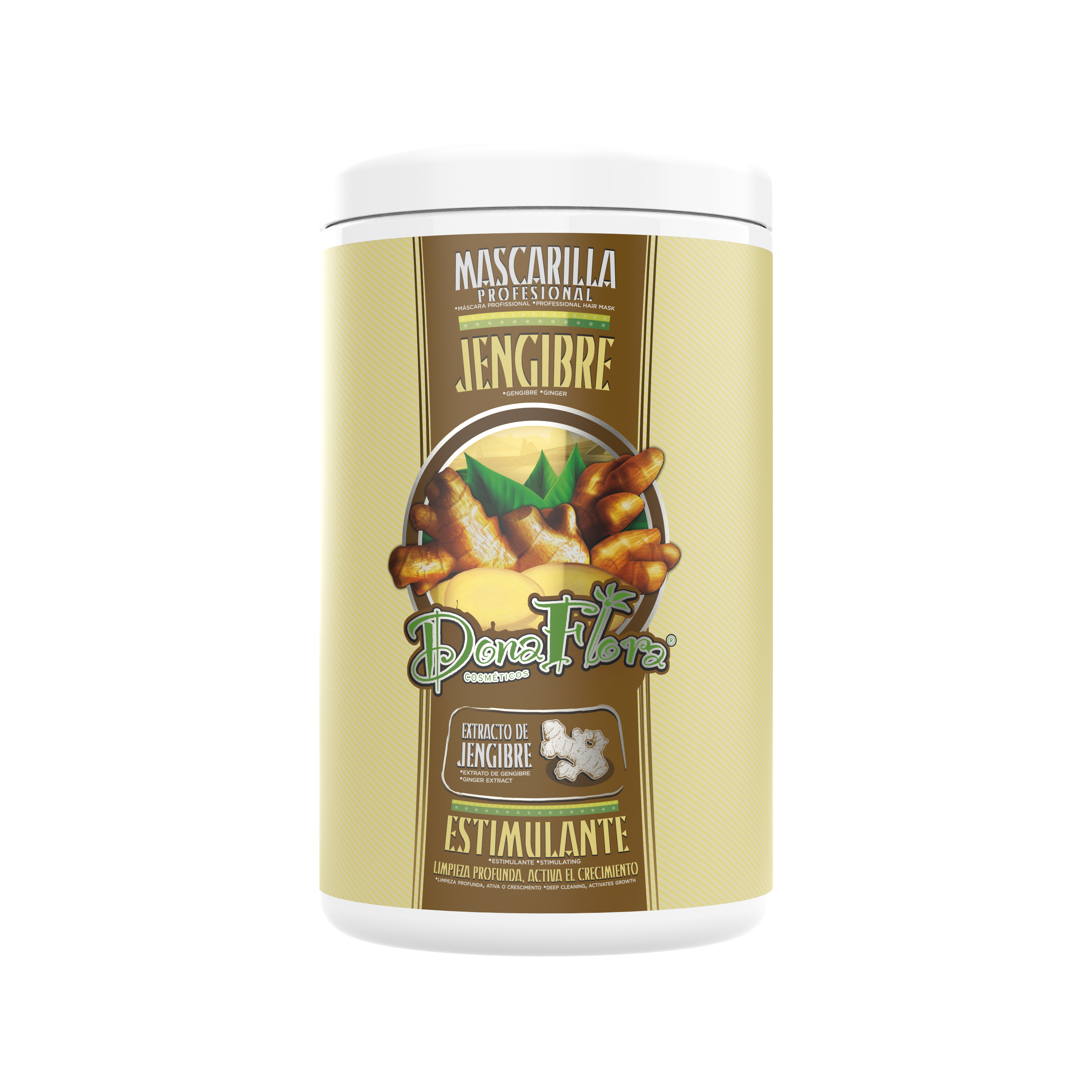 Dona Flora Gengibre Máscara Capilar Crescimento & Fortalecimento 1kg