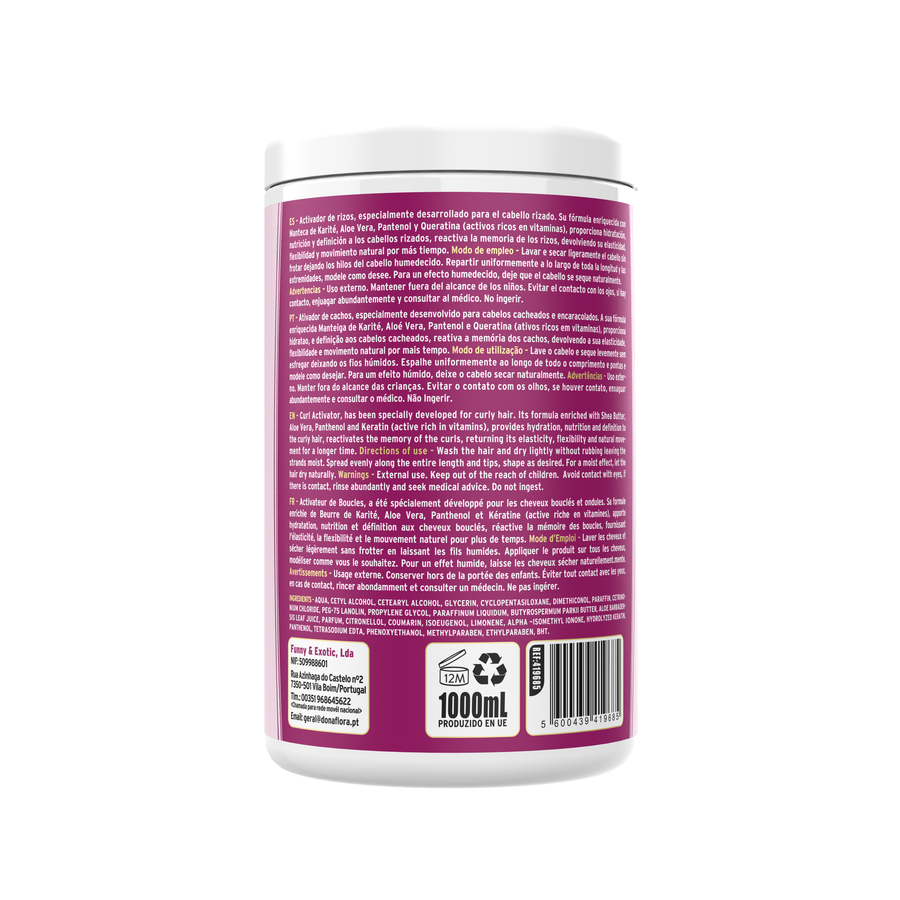 Dona Flora Meus Cachos Ativador de Cachos Definição & Hidratação 1kg