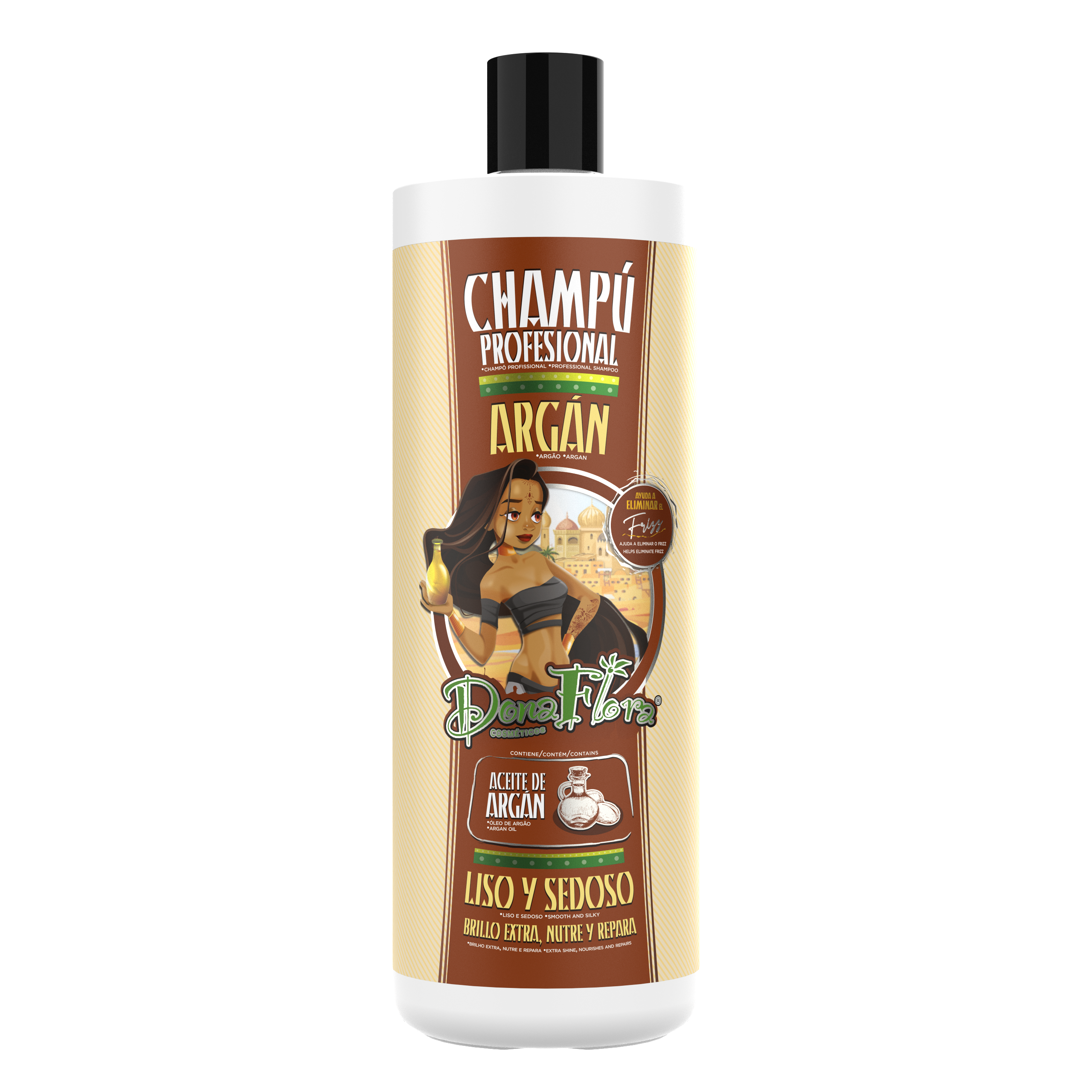Dona Flora Argão Shampoo Nutrição & Brilho 1L